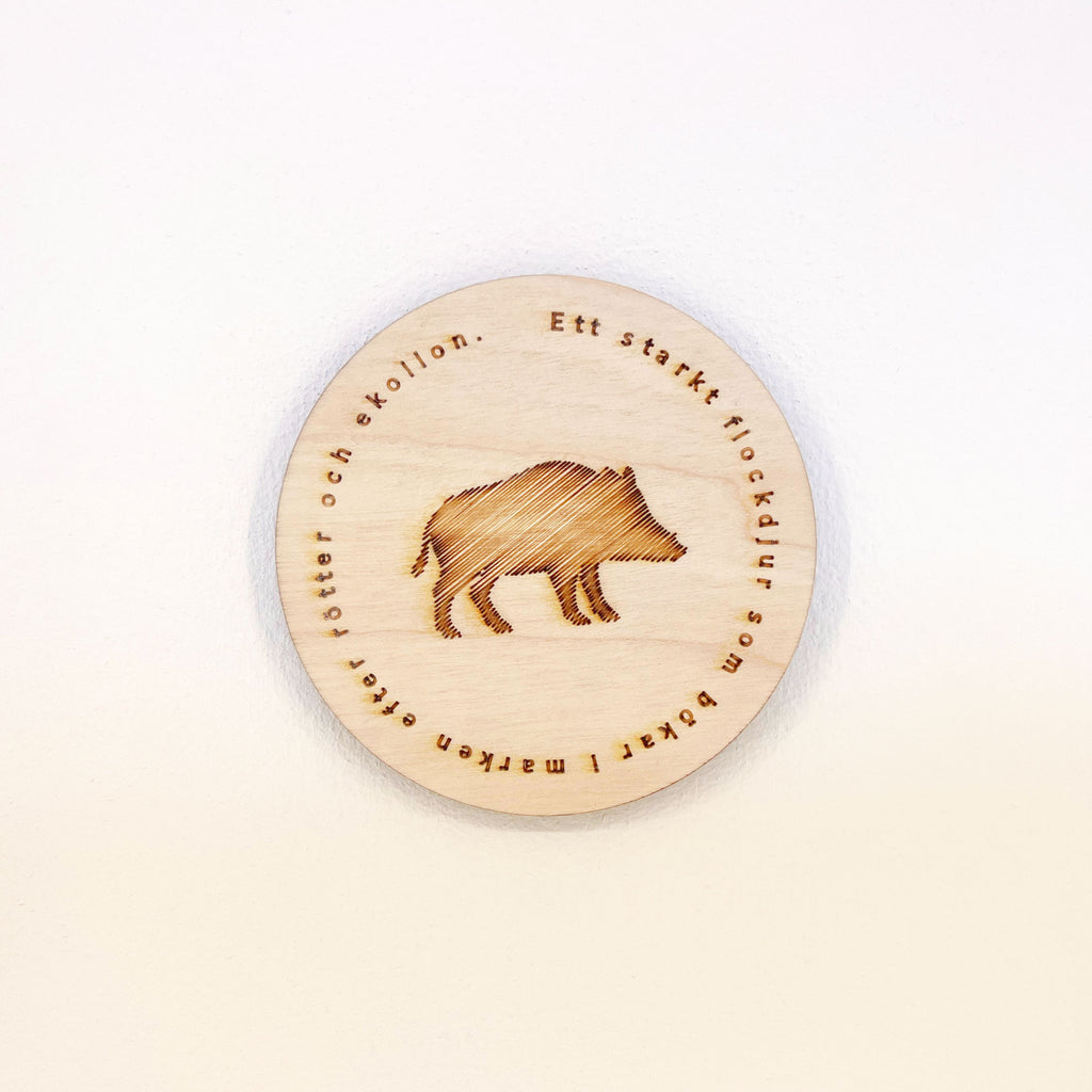 Glasunderlägg - 8 djur