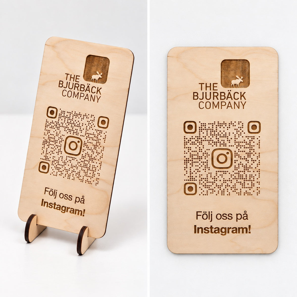 Instagram QR skylt - Kundunik